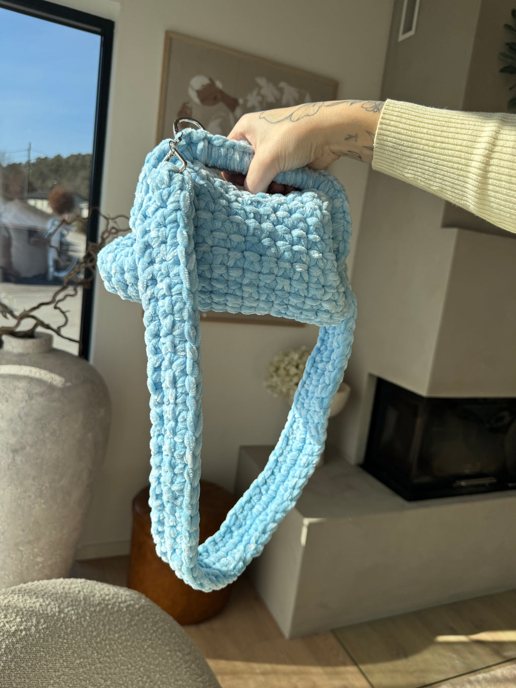 Blue Teddy plysj